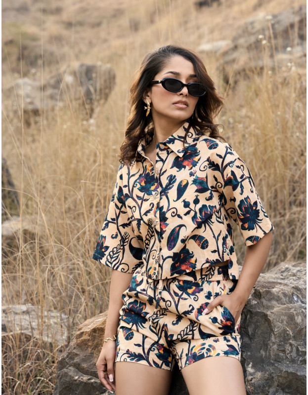 Blair Beige Paisley Set